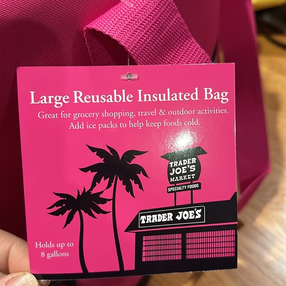 Pink Trader Joe’s bag - Picture 6 of 7
